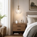 Billie Modern Ribbed Glass Carafe Pendant Light