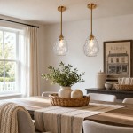 Goad Modern Teardrop Ripple Glass Pendant Light