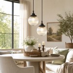 Meliora Rustic Ribbed Glass Globe Pendant Light