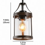 Brilliante Industrial Retro Rust Cylinder Seeded Glass Pendant Light