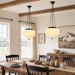 Draxor White Milk Glass Pumpkin Pendant Light