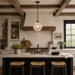 Hana Farmhouse Ribbed Glass Globe Pendant Light