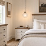 Hana Farmhouse Ribbed Glass Globe Pendant Light