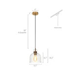 Kian Modern Seedy Glass Pendant Light