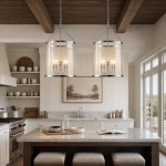 Merrick Metal Lantern Round Glass Chandelier