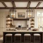 Merrick Metal Lantern Round Glass Chandelier