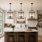 Merrick Metal Lantern Round Glass Chandelier