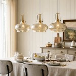Mynorix Transparent Bowl Shaped Glass Pendant Light