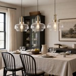 Mynorix Transparent Bowl Shaped Glass Pendant Light