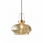 Mynorix Transparent Bowl Shaped Glass Pendant Light