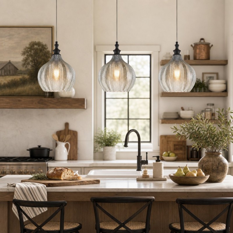 Nyxara Mid-Century Mini Glass Pendant light