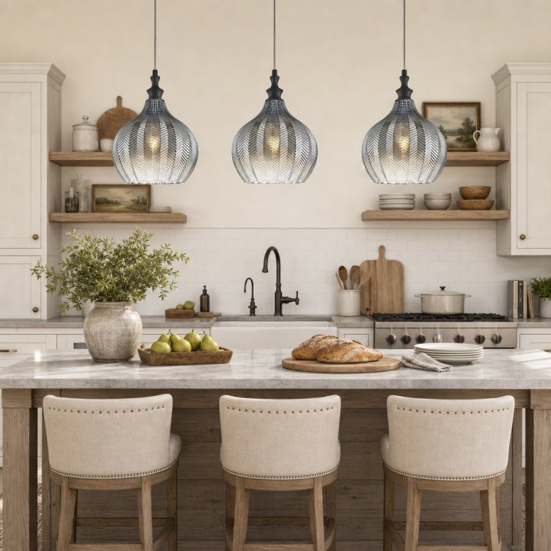 Nyxara Mid-Century Mini Glass Pendant light