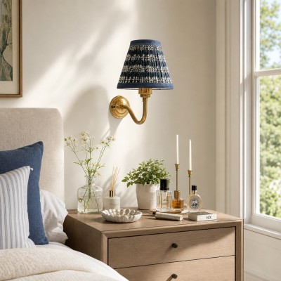 Nyxel Vintage Fabric Small Wall Sconce