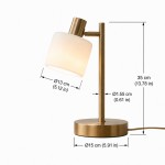 Aura Contemporary Adjustable Porcelain Table Lamp