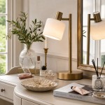 Aura Contemporary Adjustable Porcelain Table Lamp
