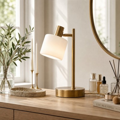 Aura Contemporary Adjustable Porcelain Table Lamp