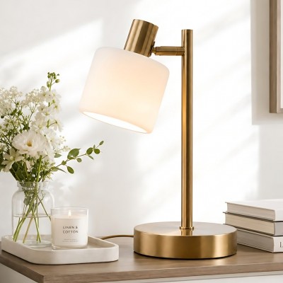 Aura Contemporary Adjustable Porcelain Table Lamp