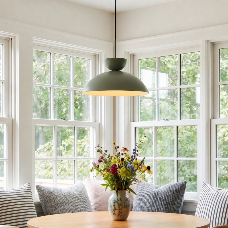 Glythorix Nordic Simple Metal Color H Type Pendant Light