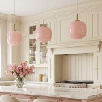 Louis Cream Stained Glass Globe Pendant Light