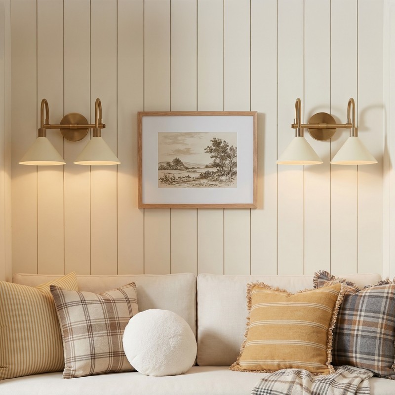 Chavis Rustic Metal Sand Cone Wall Light