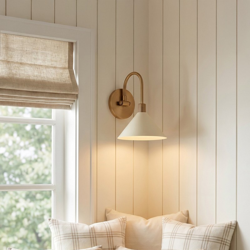 Chavis Rustic Metal Sand Cone Wall Light