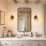 Brant Modern Hammered Glass Dome Vanity Wall Light