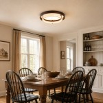Jayce Organic Wood & Travertine Layered Round Ceiling Light