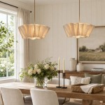 Jonas Modern Pleated Fabric Pendant Light