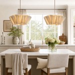 Jonas Modern Pleated Fabric Pendant Light