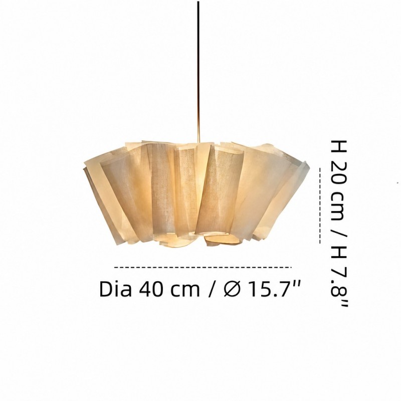 Jonas Modern Pleated Fabric Pendant Light