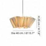 Jonas Modern Pleated Fabric Pendant Light