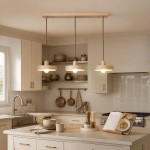 Harlow Wabi-Sabi Travertine & Wood Circular Pendant Light