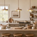 Harlow Wabi-Sabi Travertine & Wood Circular Pendant Light