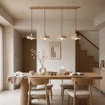 Harlow Wabi-Sabi Travertine & Wood Circular Pendant Light