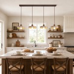 Harlow Wabi-Sabi Travertine & Wood Circular Pendant Light
