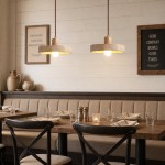 Harlow Wabi-Sabi Travertine & Wood Circular Pendant Light
