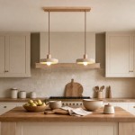 Harlow Wabi-Sabi Travertine & Wood Circular Pendant Light