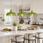 Jacinta Green Scalloped Pendant Light