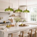 Jacinta Green Scalloped Pendant Light