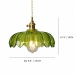 Jacinta Green Scalloped Pendant Light