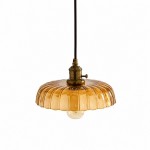 Oryndar Antique Cut Glass Bowl Pendant Light