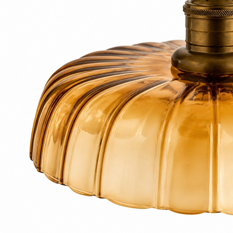 Oryndar Antique Cut Glass Bowl Pendant Light