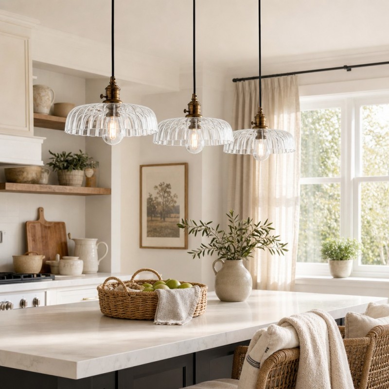 Oryndar Antique Cut Glass Bowl Pendant Light