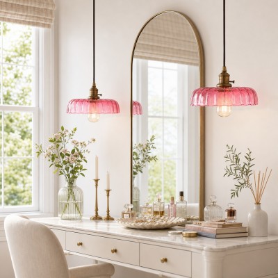 Oryndar Antique Cut Glass Bowl Pendant Light