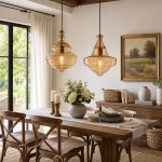 Helix Modern Glass Spool Pendant Light