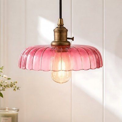 Oryndar Antique Cut Glass Bowl Pendant Light