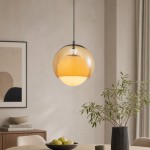 Ilaria Bauhaus Glass Globe Pendant Light