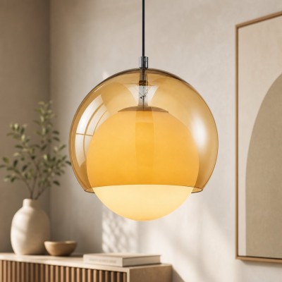 Ilaria Bauhaus Glass Globe Pendant Light