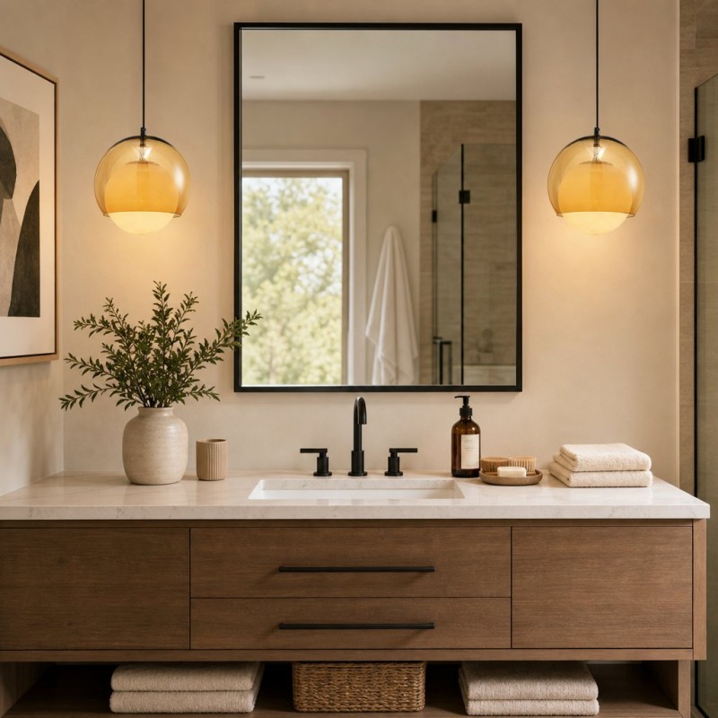 Ilaria Bauhaus Glass Globe Pendant Light