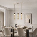 Kimaya Benedict Tube Glass Pendant Lamp